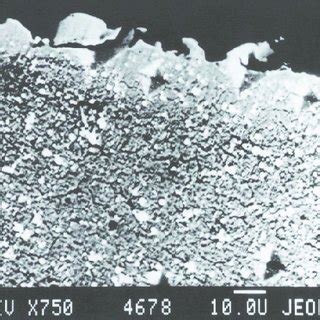 Sem Micrograph Of Modified Hs Steel Surface At V Min