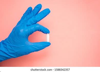 White Suppository Anal Vaginal Use Hand Stock Photo Edit Now