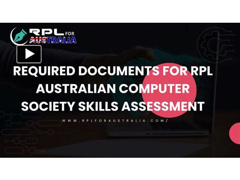 Ppt Required Documents For Rpl Australian Computer Society Skills Assessment Powerpoint