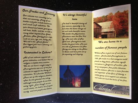 13 Colonies Brochure