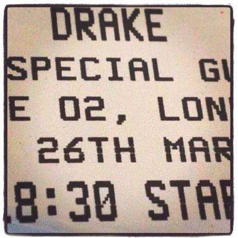 Drake Tickets - London! | Drake tickets, Drake, Coding