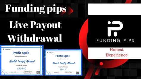 Funding Pips Live Payout Withdrawal Funding Pips Review Youtube