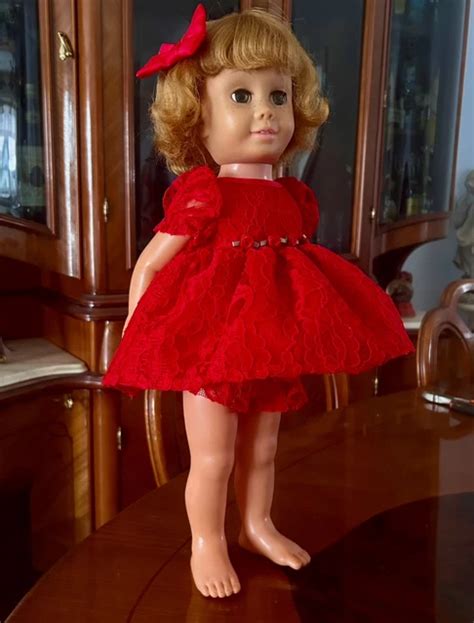 RARE S MATTEL Canadian Blonde Chatty Cathy Doll Green Pinwheel Eyes PicClick CA