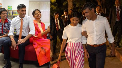 British Pm Rishi Sunak Goes On A Casual Dinner Date With Wife Akshata