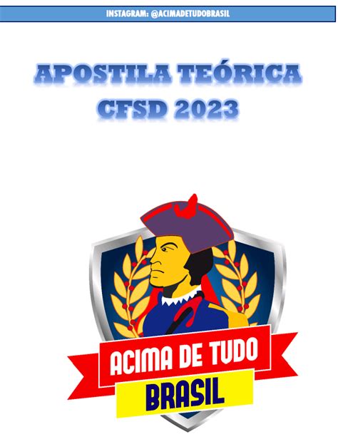 APOSTILA TEÓRICA CFSD 2023 SOLDADO PMMG AcimadetudoBrasil Hotmart