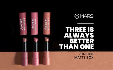 Buy Mars Matte Box Set Of 3 Lipsticks For Women Long Lasting Smooth