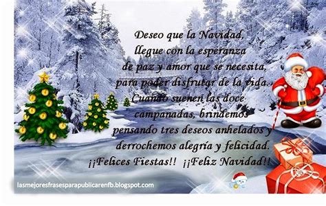 Las Mejores Frases Para Publicar En FB Frases De Navidad Deseo Que La