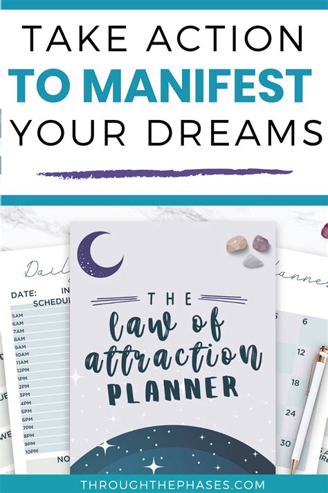 Take Action To Manifest Your Dreams With This Law Of Attraction Planner