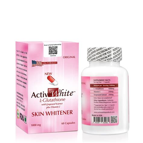 Active White L Glutathione Skin Whitening Capsules Limin Hub