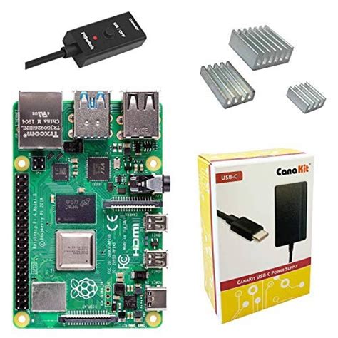 Raspberry Pi 4 Canakit Modelo B Kit Básico 4gb De Ram