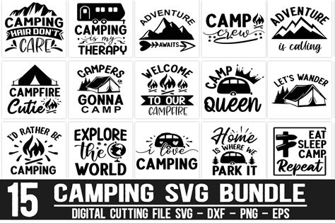 Camping Bundle Graphic By Buysvgbundles · Creative Fabrica