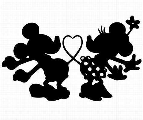 Mickey Mouse Minnie Mouse Silhouette Scalable Graphics Png Clipart