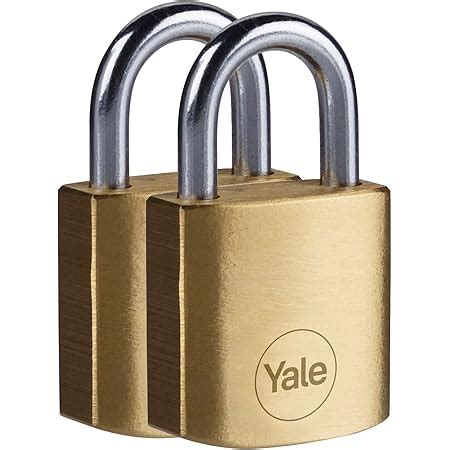 Yale Y B Pack Of Brass Padlocks Mm Indoor Locks For