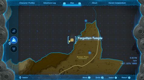 How To Enter Forgotten Temple Location In Zelda Tears Of The Kingdom