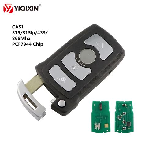 YIQIXIN 4 Button Smart Key 315 LP 433 868Mhz 7944 Chip Remote Key For