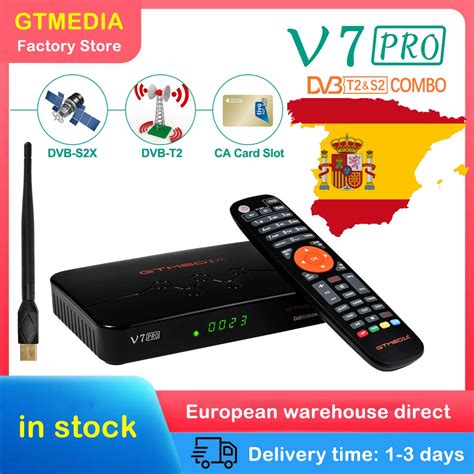 GTMEDIA receptor de Tv satélite V7 PRO decodificador Full HD 1080P