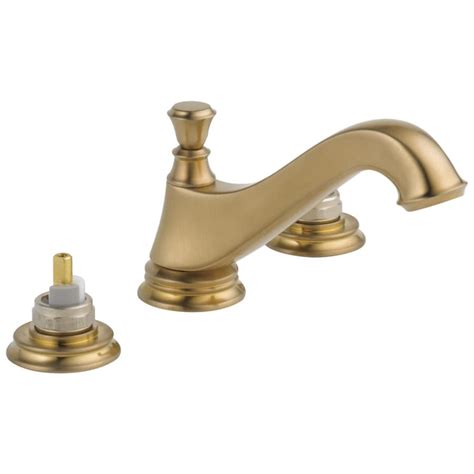 Delta Cassidy Champagne Bronze 2 Handle Widespread Watersense Bathroom Sink Faucet With Drain At