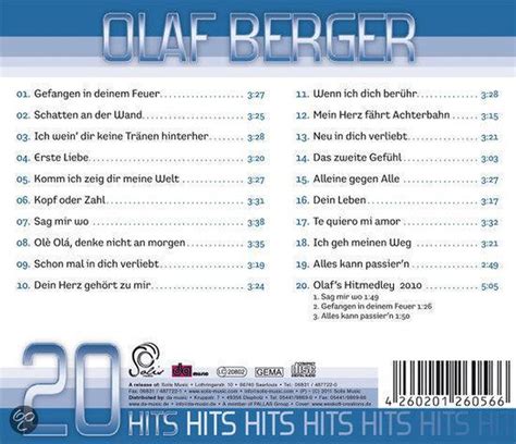 Olaf Berger Hits Olaf Berger Cd Album Muziek Bol