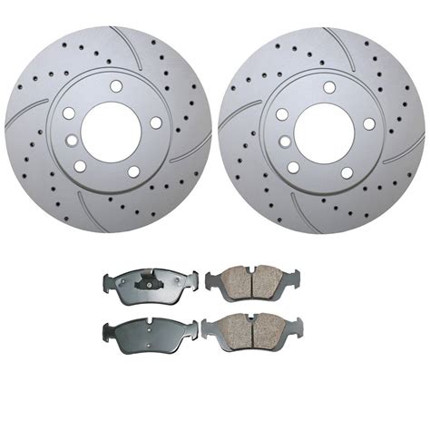 Bmw Brake Kit Front Mm Drilled Rotors Ceramic Pads Akebono Euro