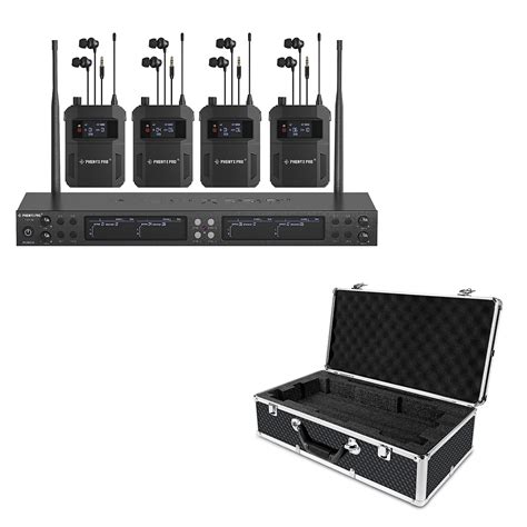 Phenyx Pro Wireless In Ear Monitor System Quad Channel Wireless IEM