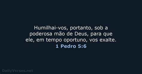 7 de dezembro de 2021 Versículo da Bíblia do dia ARA 1 Pedro 5 6