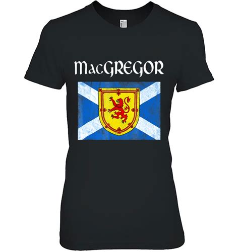 Macgregor Scottish Clan Name Coat Arms Lion Flag