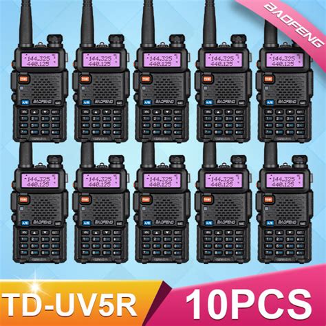 Baofeng UV 5R Walkie Talkie Portable Am Fm Two Way Radio Commutator VHF