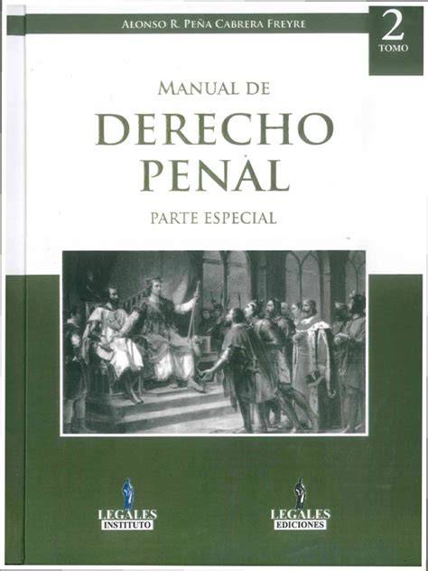 Manual De Derecho Penal Parte Especial Tomo 2 Pdf Derecho Penal