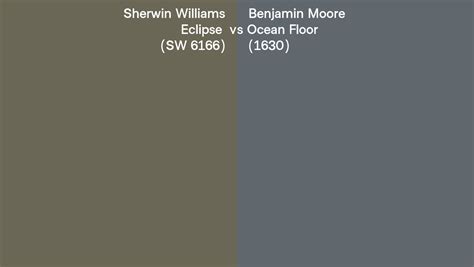 Sherwin Williams Eclipse Sw 6166 Vs Benjamin Moore Ocean Floor 1630