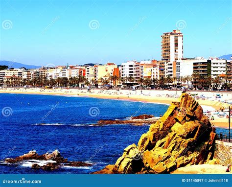 Lloret De Mar Spain Editorial Photography Image Of Rocks 51145897