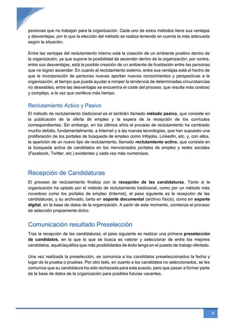 Gestiones Administrativas Proceso De Seleccion Personal Pdf