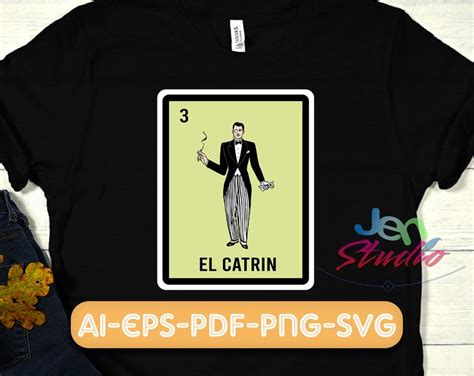 El Diablito Svg Mexican Loteria Svg Classic Card Silhouette Cameo