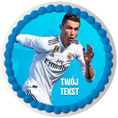 Opłatek Na Tort Cristiano Ronaldo Cr7 Tekst