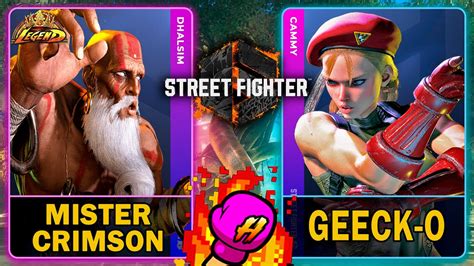 Street Fighter 6Mister Crimson DHALSIM VS Geeck O CAMMY スト6SF64K