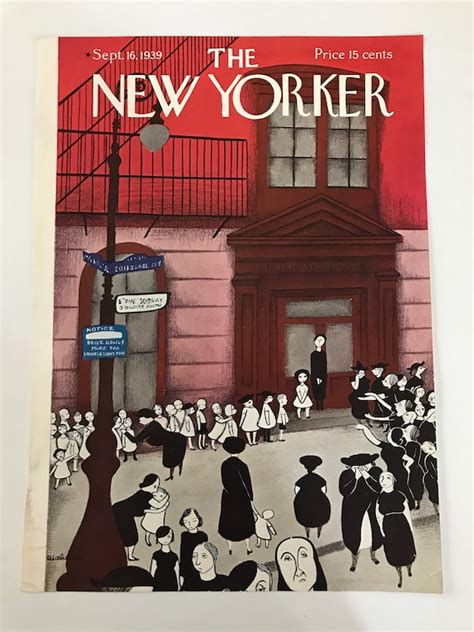 The New Yorker Magazine Original Cover September 16 1939 Etsy