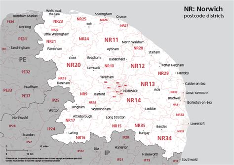 Nr Postcode Area Map