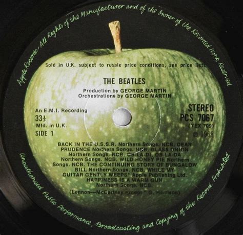 Beatles White Album White Vinyl Apple Label Best Label Ideas 2019