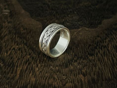 Geflochtener Silber Ring Gr E Sterling Silber Etsy De