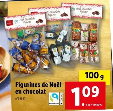 Promo Figurines de Noël en chocolat chez Lidl