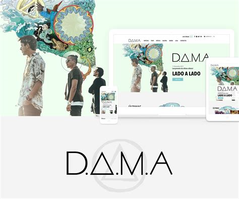 DAMA Band — Website on Behance