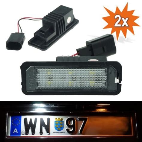 LED Kennzeichenbeleuchtung für VW Golf 4 5 6 7 Passat B6 B7 Lupo Polo