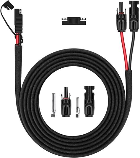 Amazon Igreely Solar Panel Connector Cable Awg Sae To Male