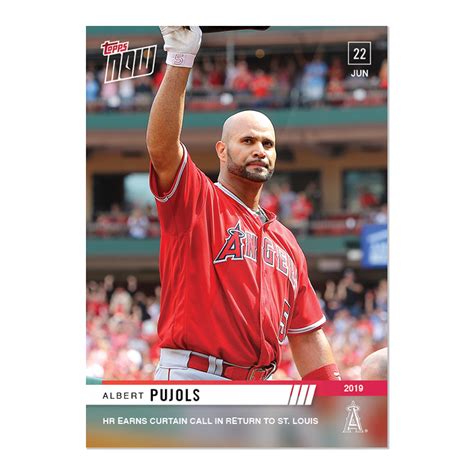 Albert Pujols Mlb Topps Now® Card 419 Print Run 593