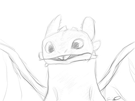 Toothless Sketch by Jt3w on DeviantArt