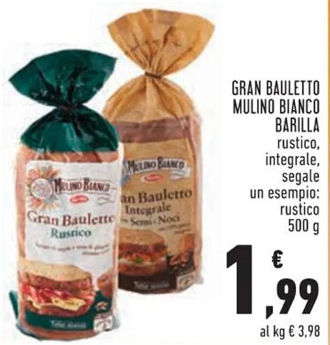 Gran Bauletto Mulino Bianco Barilla Rustico Integrale Segale Un