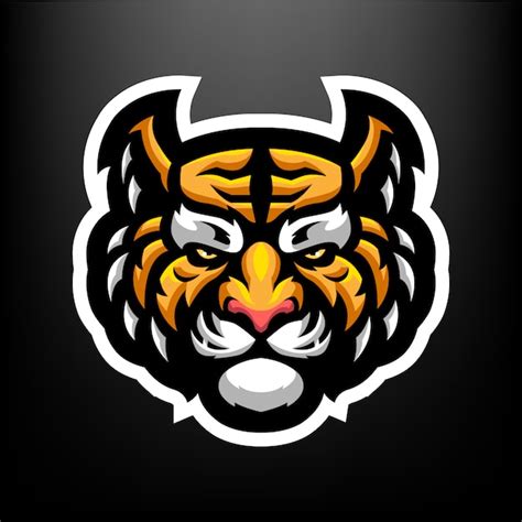 Ilustra O De Mascote De Cabe A De Tigre Para Esportes E Esports Logo