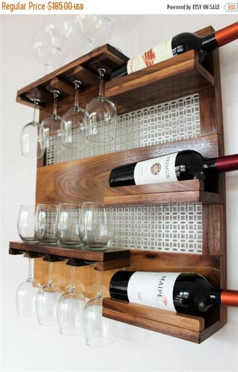 En Venta Madera Verdadera De Nogal Pared Montado Estante Del Diy Wine