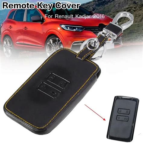 Leather Car Remote Key Case Cover Key Protective Shell For Renault