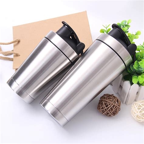 Wholesale Custom Stainless Steel Insulated Sport Protein Shaker Bottle