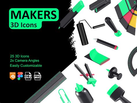 Makers-3D icons | Figma